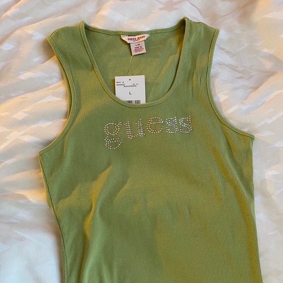 BNWT Light Green Guess Tanktop - Picture 3 of 4